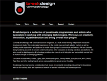 Tablet Screenshot of breakdesign.com